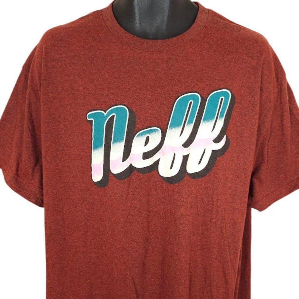 Neff T Shirt Mens Size 3XL Red Skater Skateboarding Surfer Surfing Streetwear